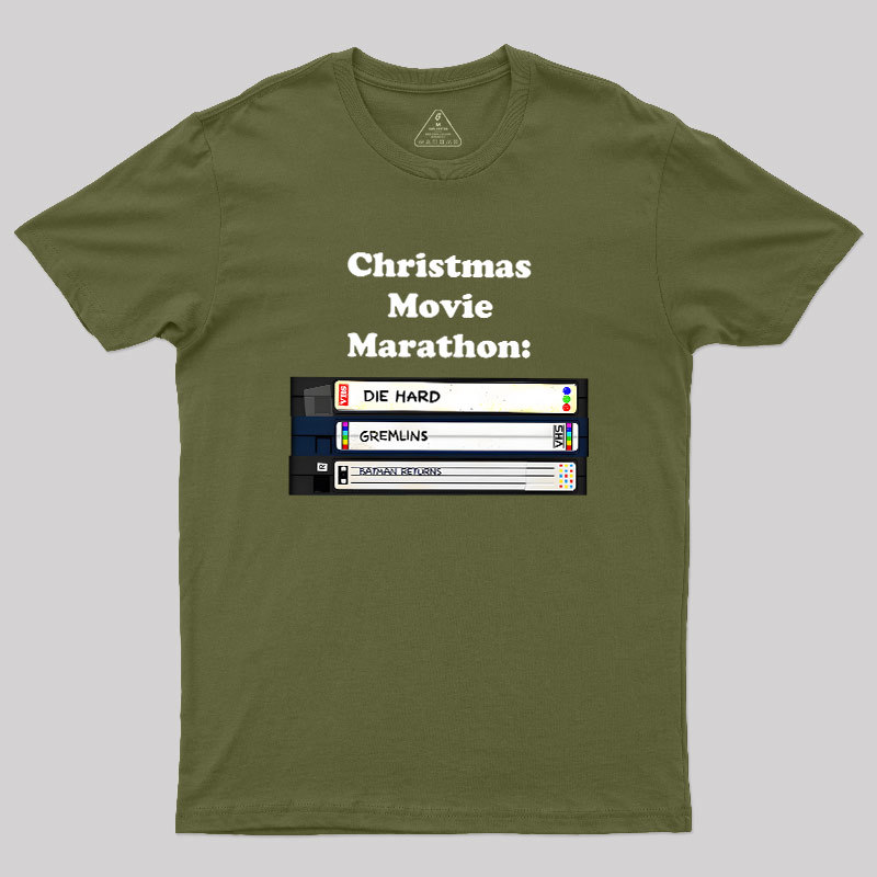 Christmas Movie Marathon Geek T-Shirt