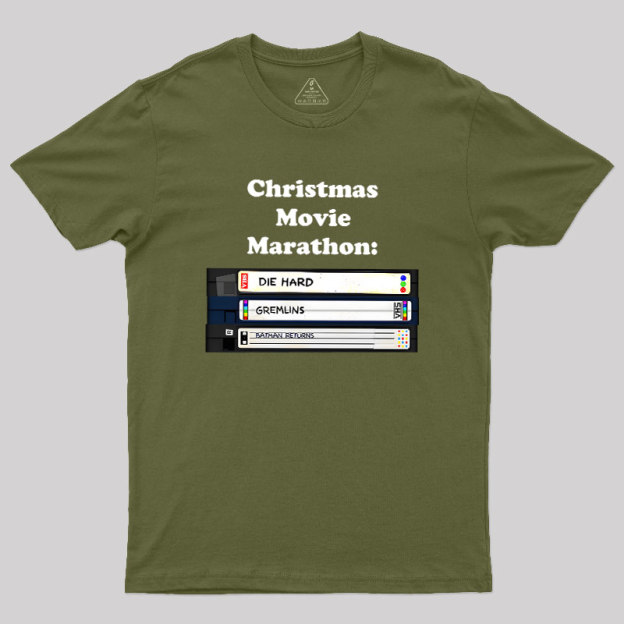 Christmas Movie Marathon Geek T-Shirt