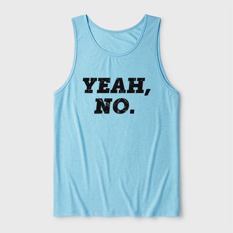 Yeah No Ultra Soft Heather Tank