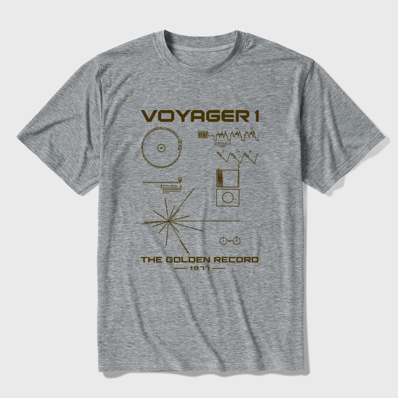 The Voyager Golden Record Ultra Soft Heather Tee