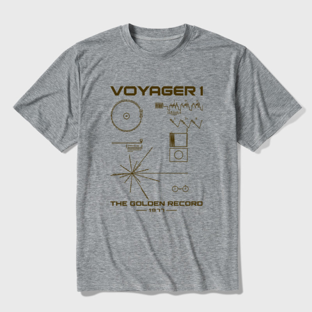 The Voyager Golden Record Ultra Soft Heather Tee