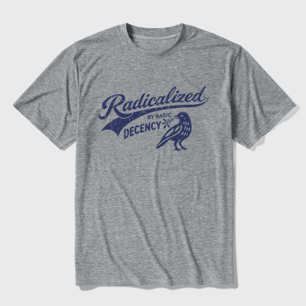 Radicalized By Basic Decency Ultra Soft Heather Tee