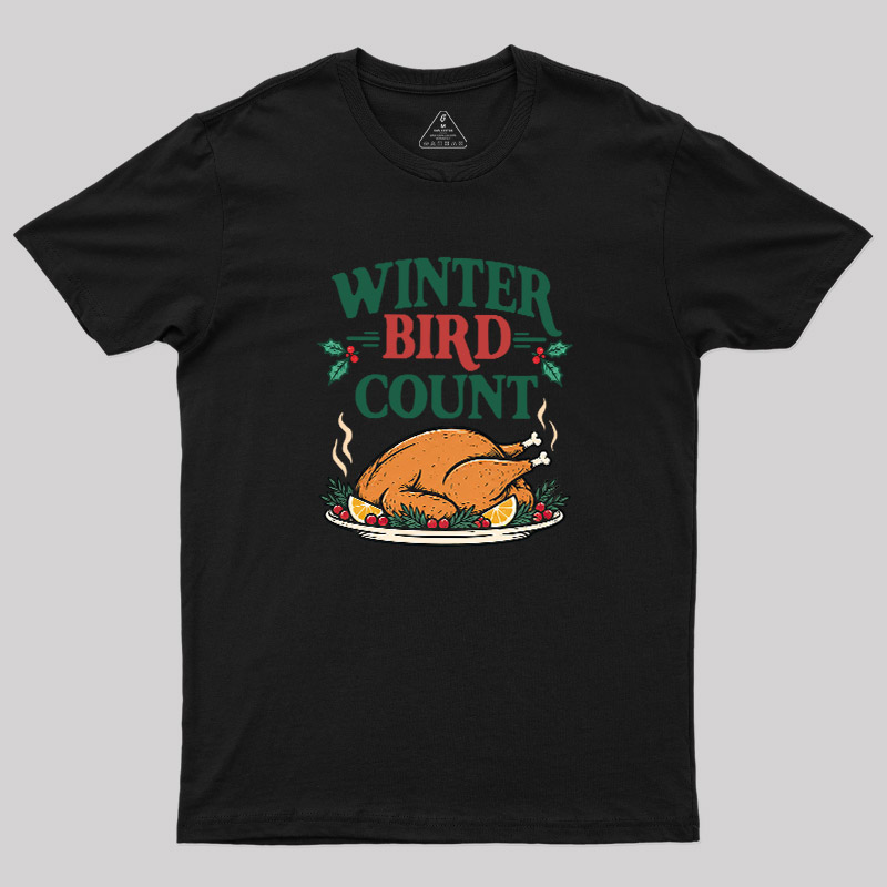 Winter Bird Count Geek T-Shirt
