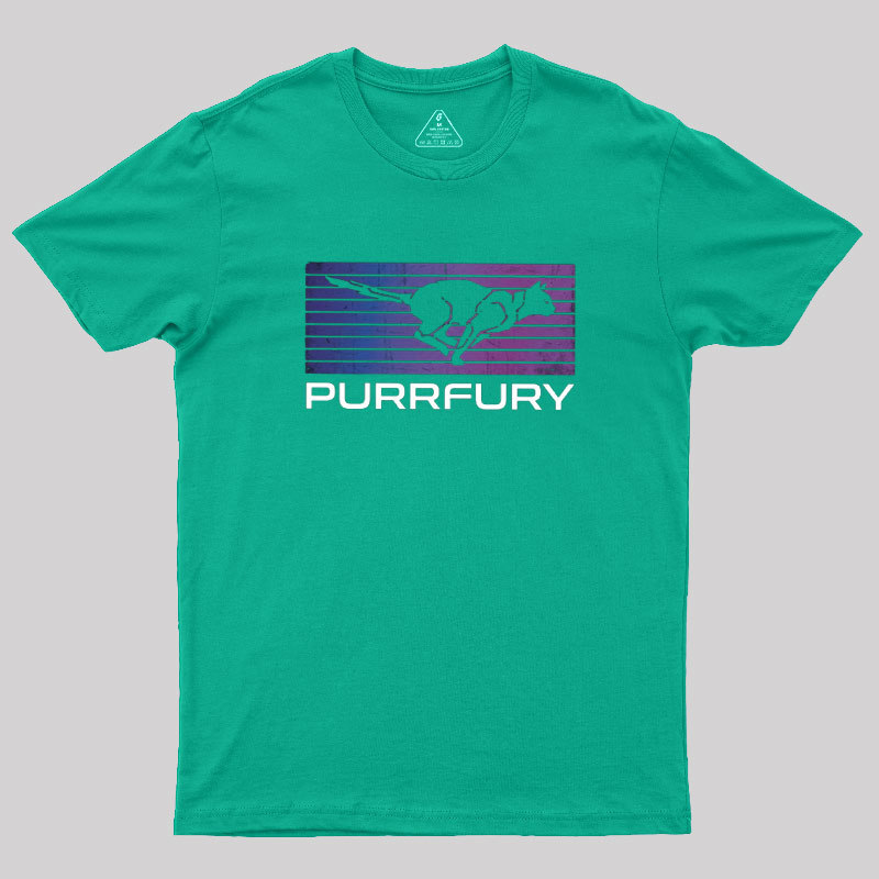 Purrfury Cat Wick Geek T-Shirt