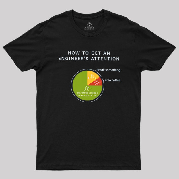 How To Get An Engineers Attention Geek T-Shirt
