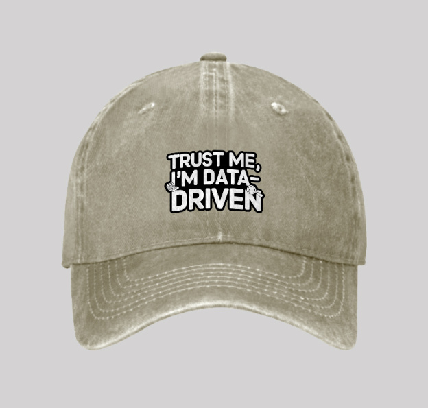 I am Data Driven Washed Vintage Baseball Cap