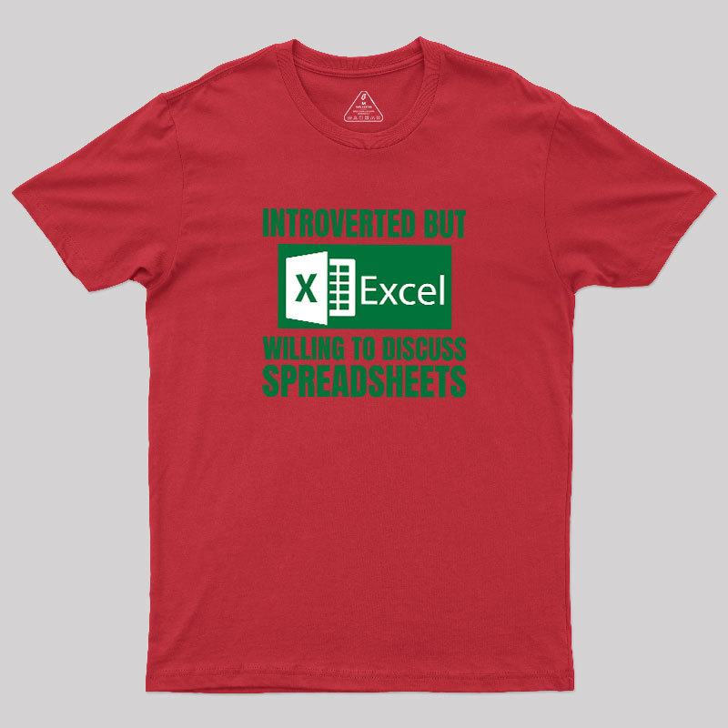 Introverted But Excel Geek T-Shirt