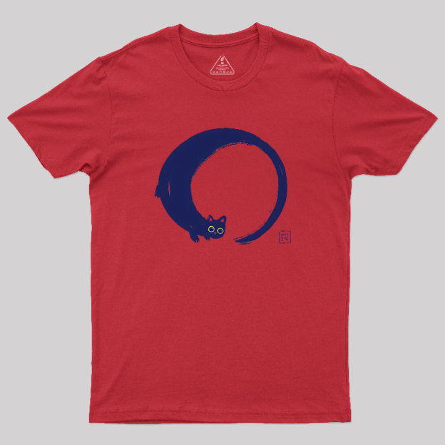 Enso Cat Geek T-Shirt