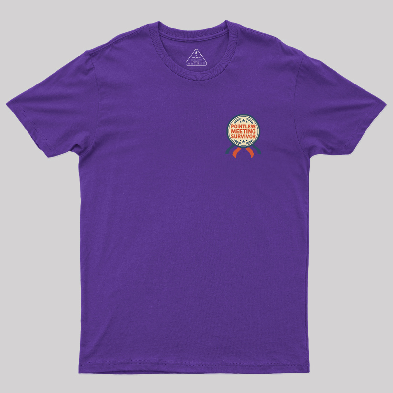 Pointless Meeting Survivor Geek T-Shirt