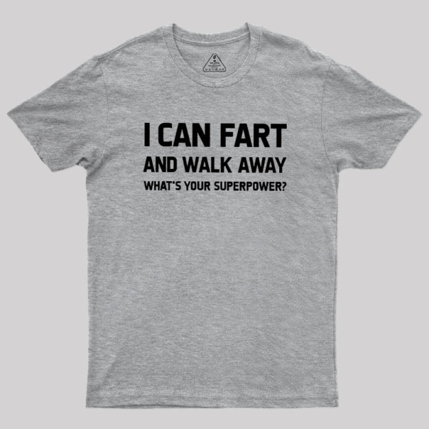 Humorous Superpower Geek T-Shirt