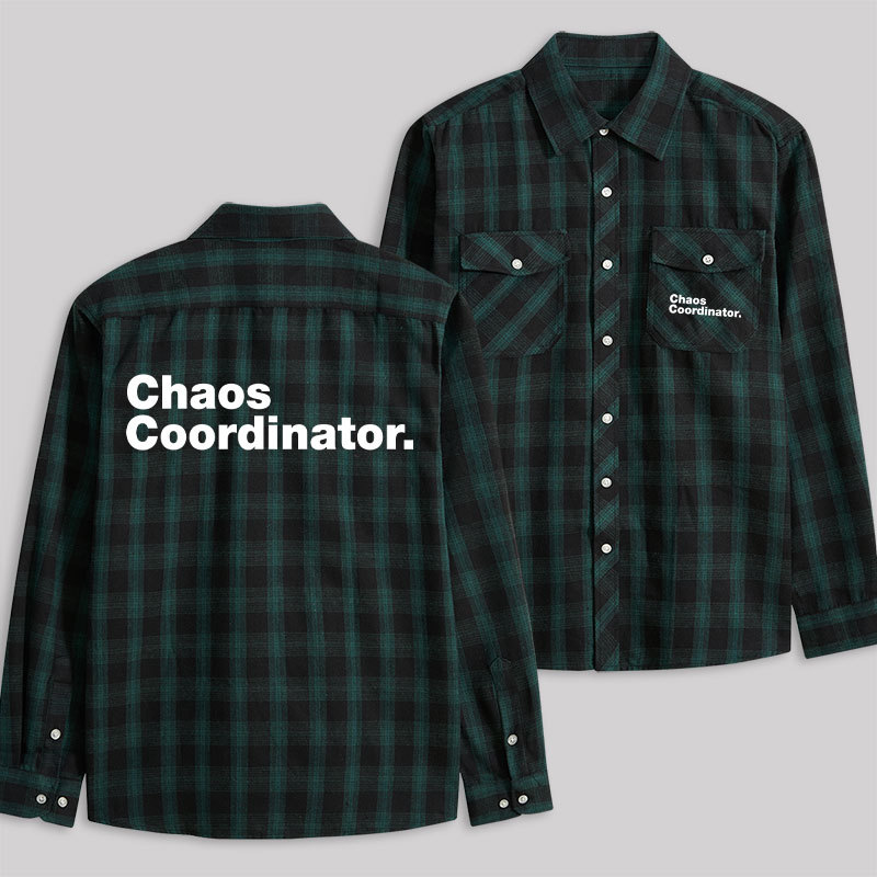 Chaos Coordinator Plaid Flannel Shirt