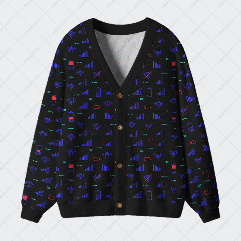Geeksoutfit Offline Mode Geek Ugly Cardigan Sweaters for Sale