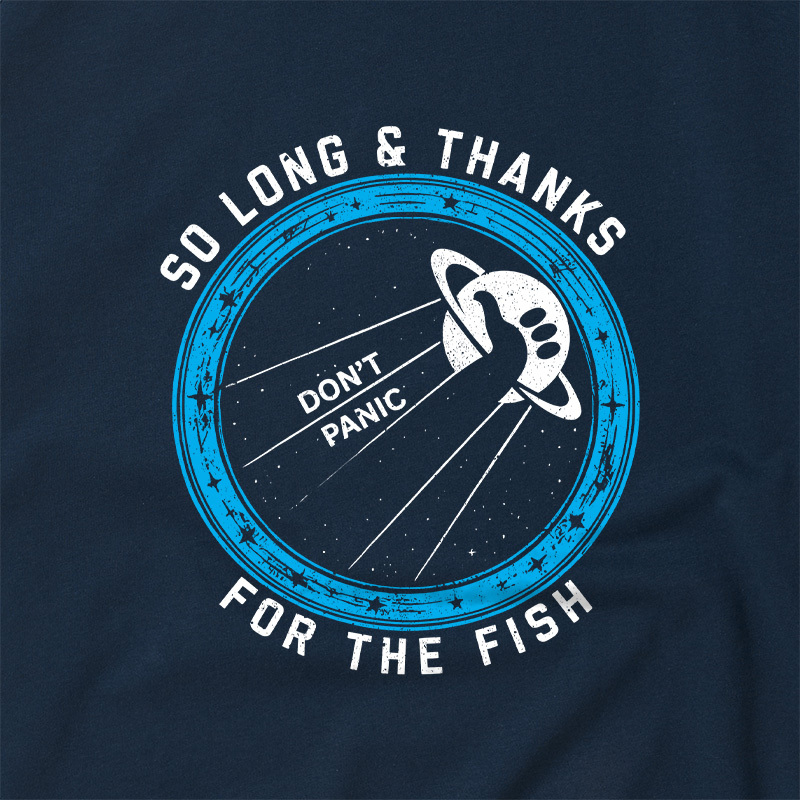 So Long Thanks For The Fish Geek Retro Raglan T-Shirt