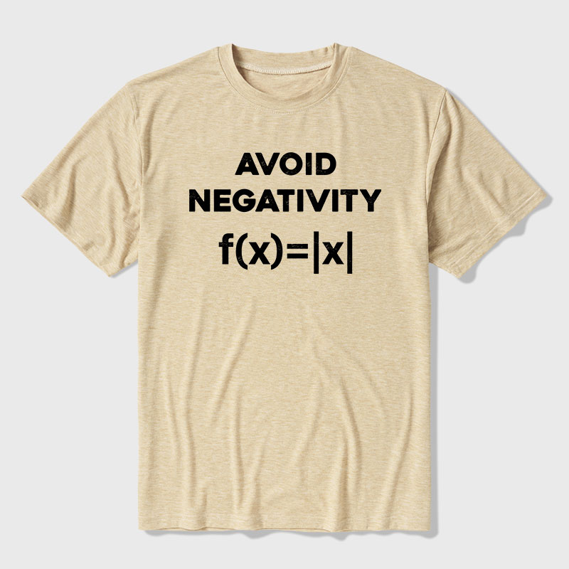 Avoid Negativity Math Ultra Soft Heather Tee