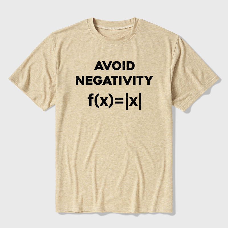 Avoid Negativity Math Ultra Soft Heather Tee