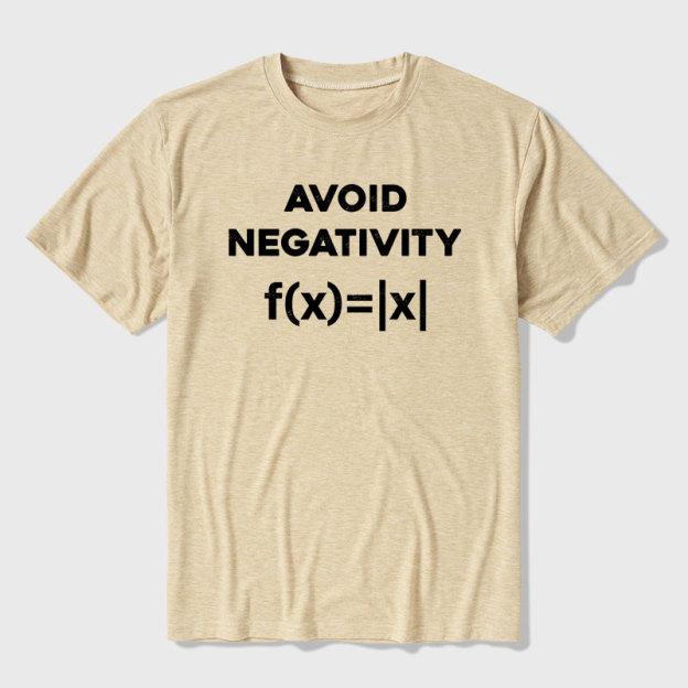 Avoid Negativity Math Ultra Soft Heather Tee
