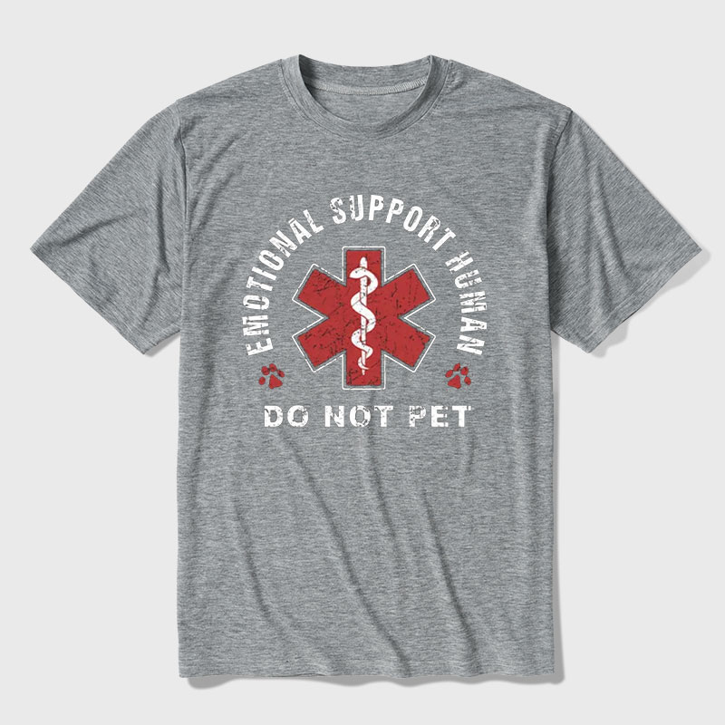 Emotional Support Human Ultra Soft Heather Tee