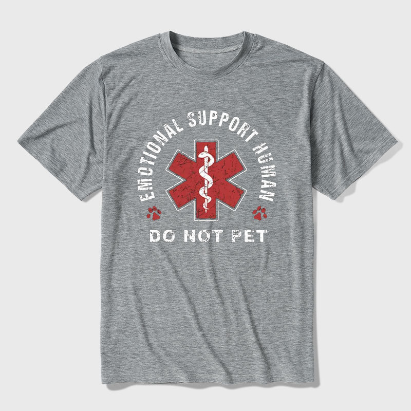Emotional Support Human Ultra Soft Heather Tee