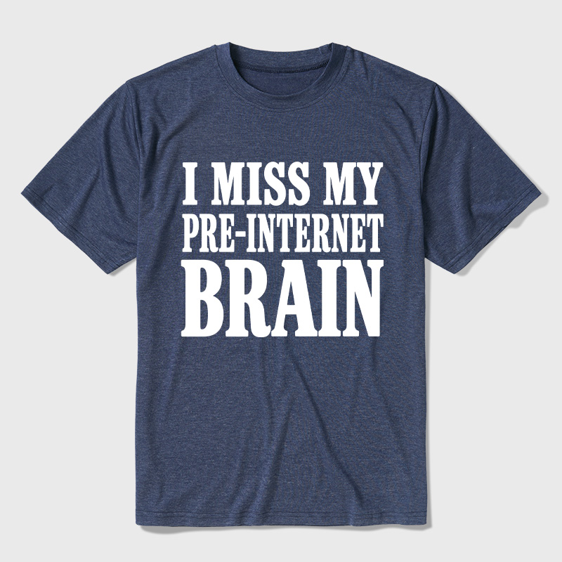 I Miss My Pre-Internet Brain Ultra Soft Heather Tees