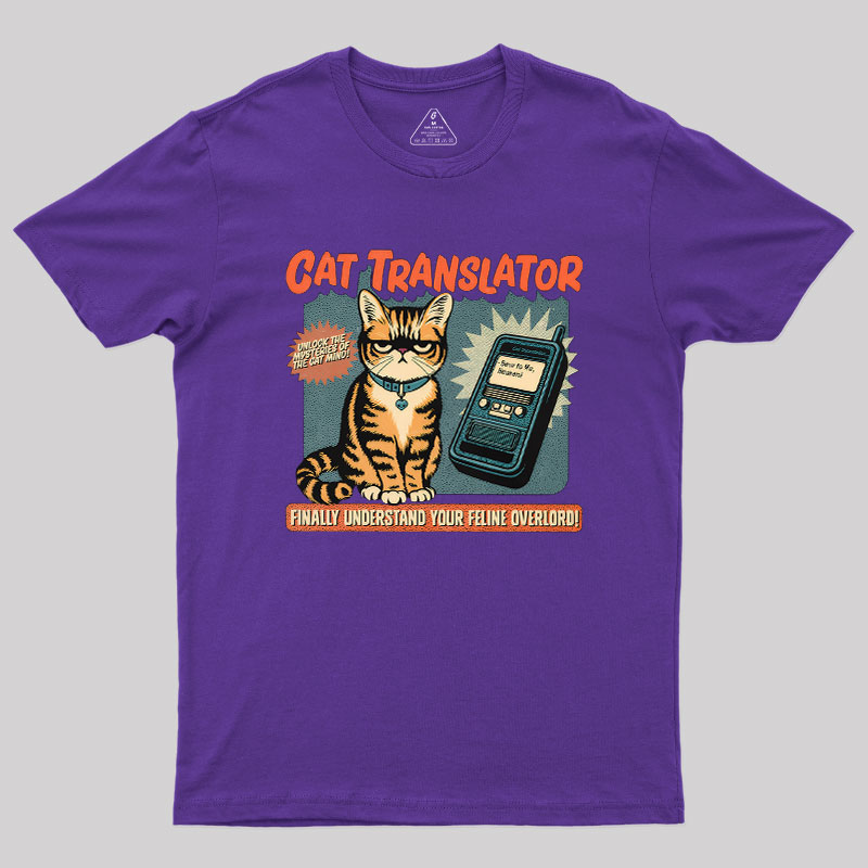 Cat Translator Geek T-Shirt