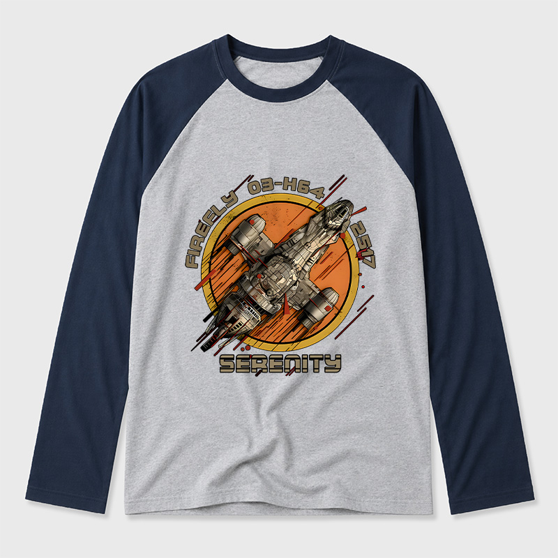 Firefly Junker Geek Retro Raglan Long-Sleeve Tee