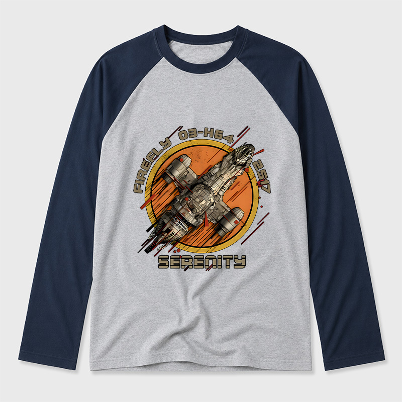 Firefly Junker Geek Retro Raglan Long-Sleeve Tee