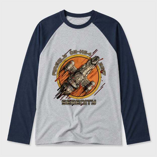 Firefly Junker Geek Retro Raglan Long-Sleeve Tee