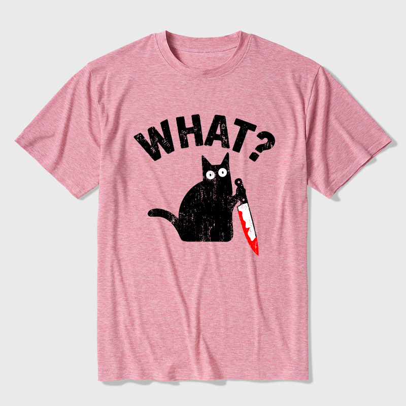 What Cat Funny Ultra Soft Heather Tee