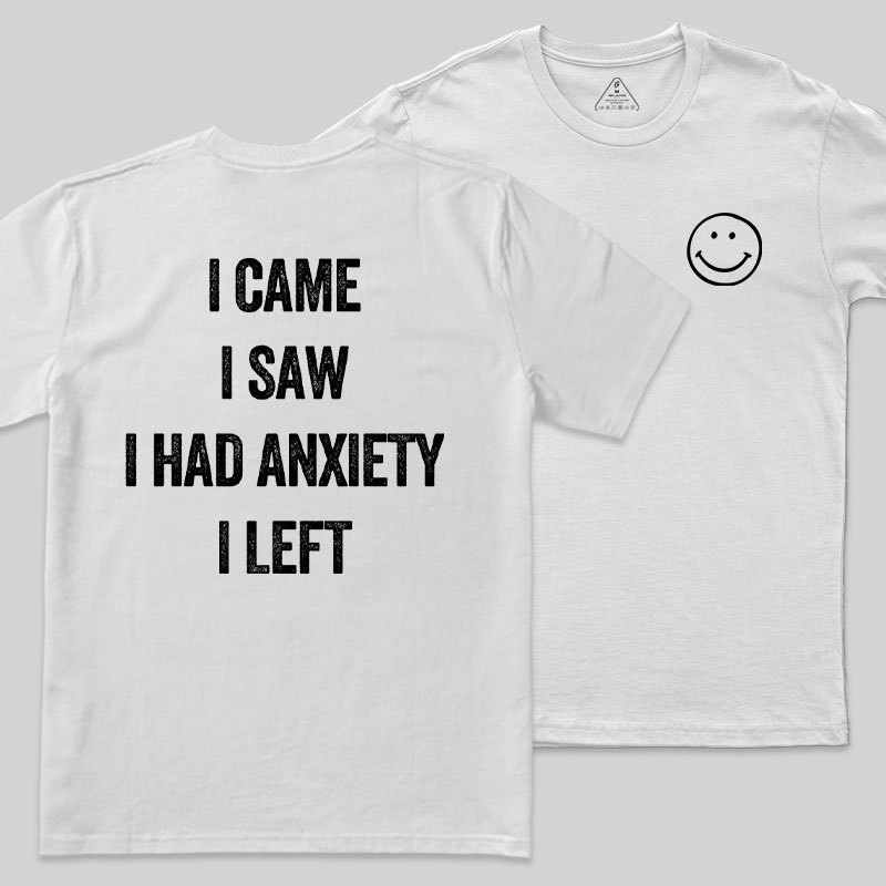 Social Anxiety Chronicles Front and Back Printing Geek T-Shirt