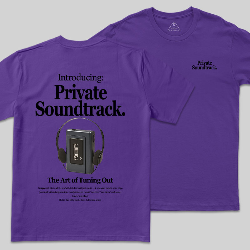 Private Soundtrack Front and Back Printing Geek T-Shirt