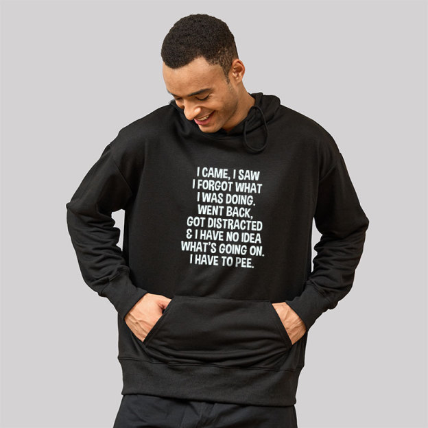 I Came I Saw I Forgot What I Was Doing Geek Hoodie