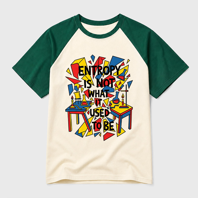 Entropy Is Not What It Used To Be Geek Retro Raglan T-Shirt