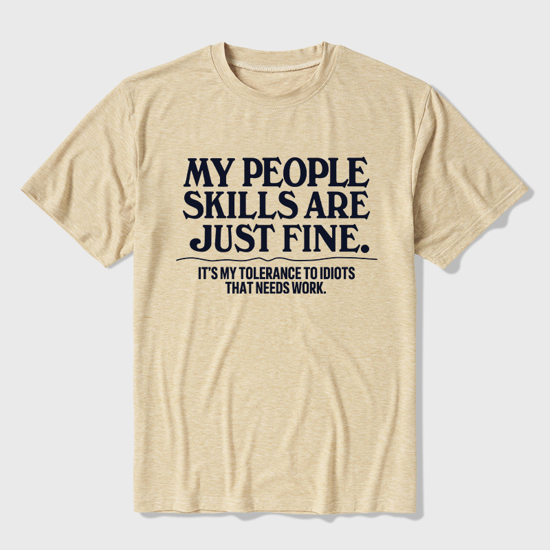 People Skills Fine Edition Ultra Soft Heather Tees