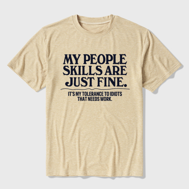 People Skills Fine Edition Ultra Soft Heather Tees
