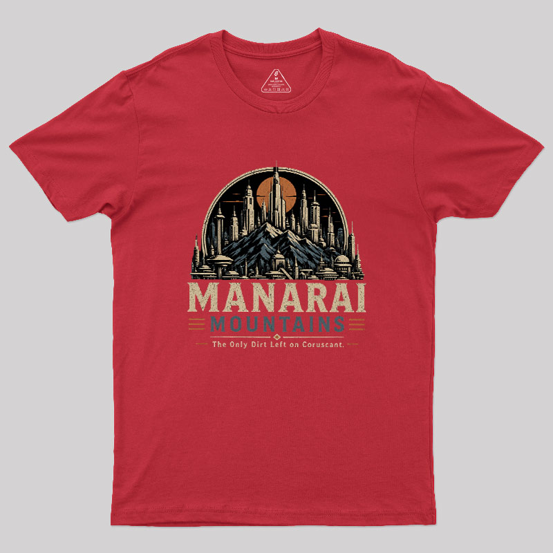 Galactic Mountain Range Geek T-Shirt