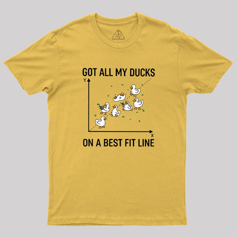 Ducks in a Row Geek T-Shirt