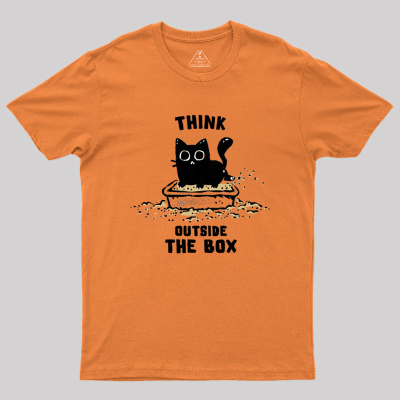 Think Outside The Cat Box Geek T-Shirt