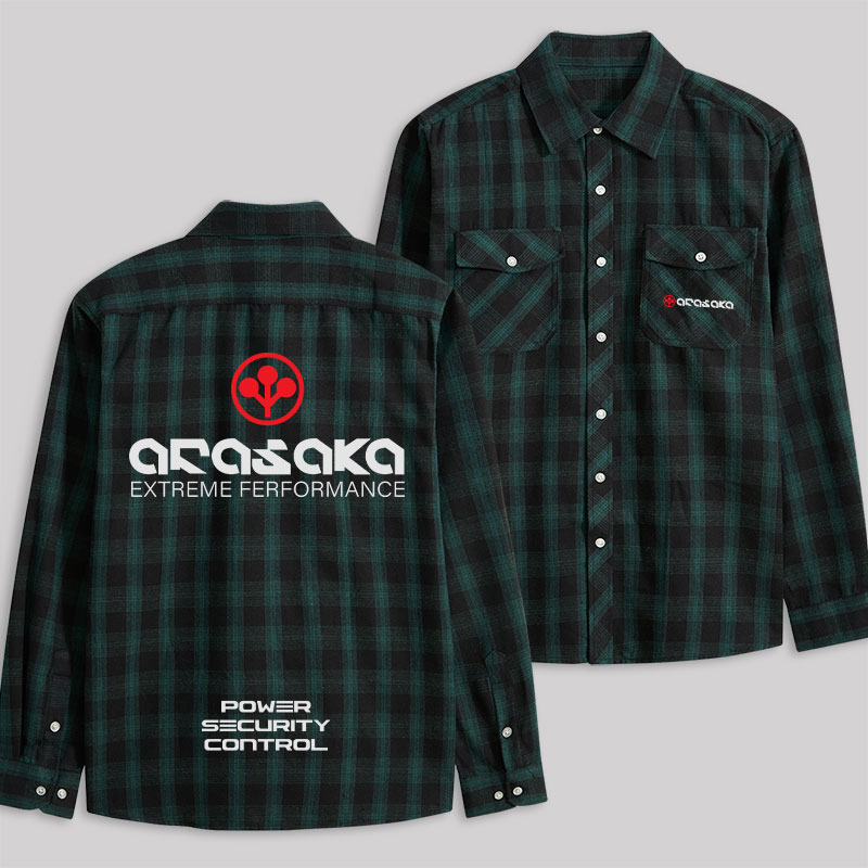 Arasaka Plaid Flannel Shirt