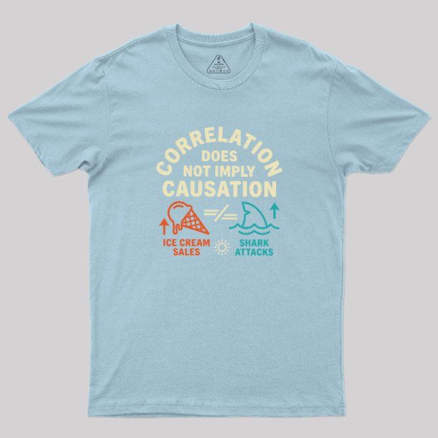 Correlation Does Not Imply Causation Geek T-Shirt