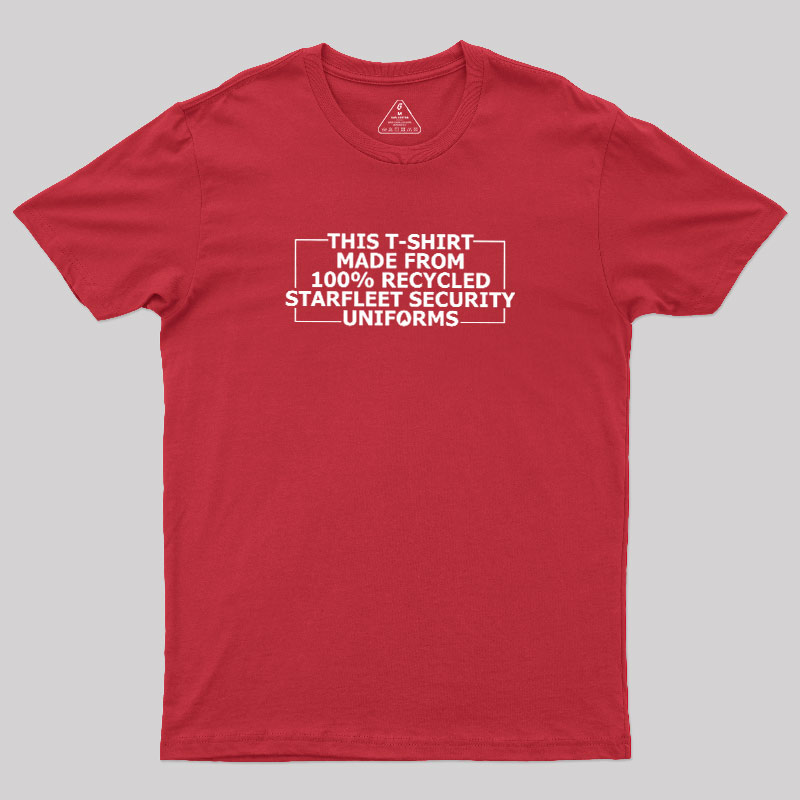100% Recycled Space Uniforms Geek T-Shirt