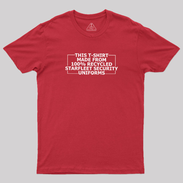 100% Recycled Space Uniforms Geek T-Shirt