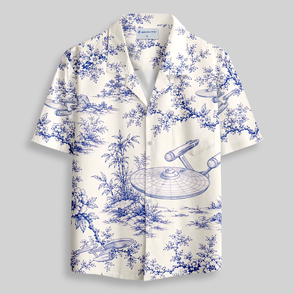 Porcelain Voyage Button Up Pocket Shirt