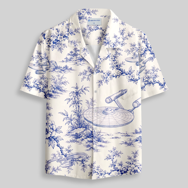 Porcelain Voyage Button Up Pocket Shirt