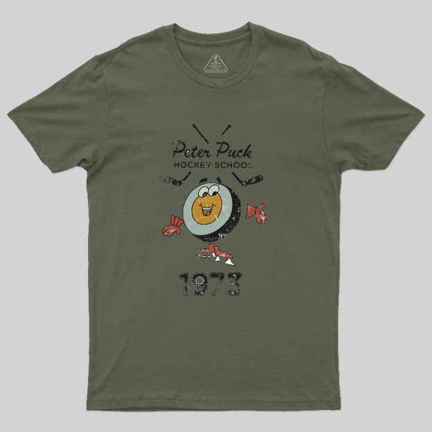 Peter Puck School of Hockey Classic Geek T-Shirt