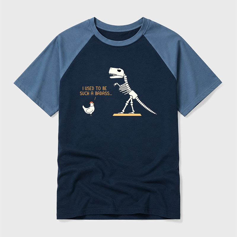 I Used To Be Such A Badass Geek Retro Raglan T-Shirt