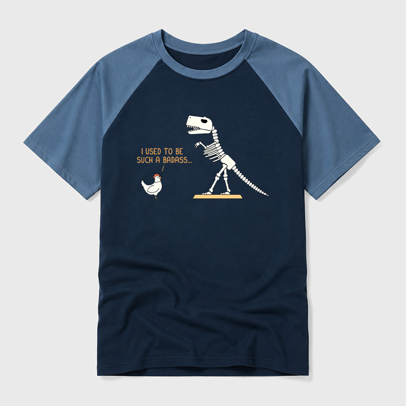 I Used To Be Such A Badass Geek Retro Raglan T-Shirt