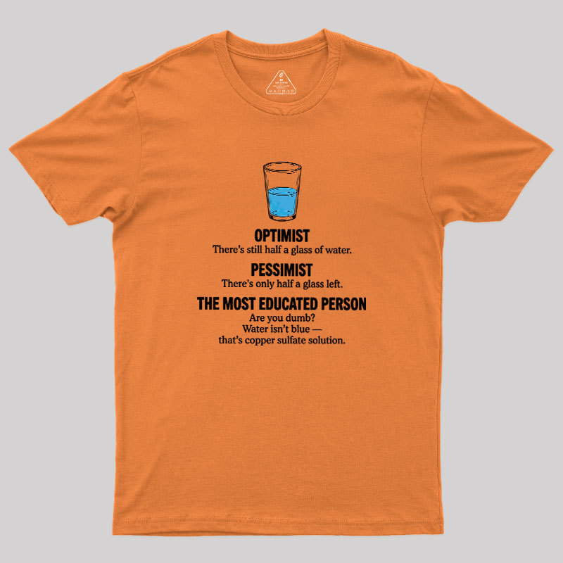 Half-Full Logic Geek T-Shirt