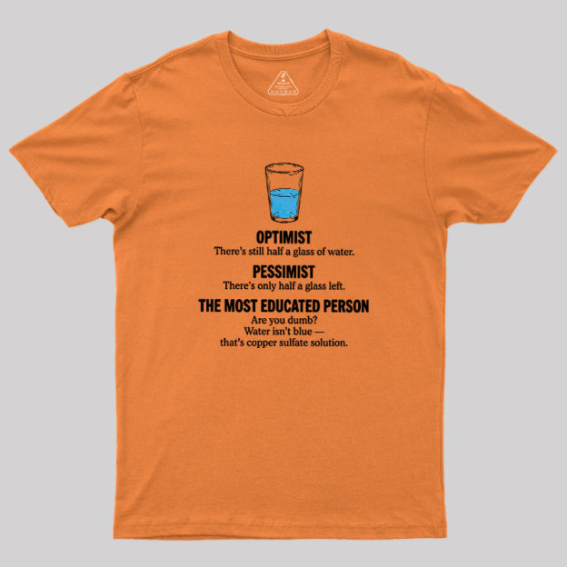 Half-Full Logic Geek T-Shirt