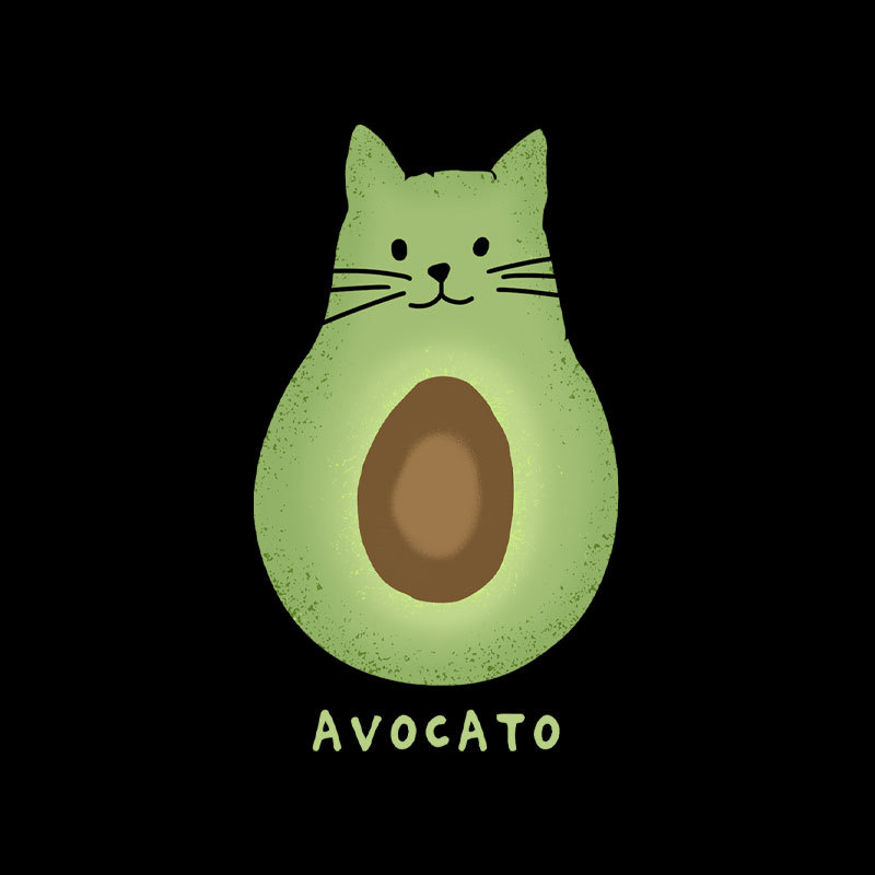 Avocato Cat Avocado Pun T-Shirt