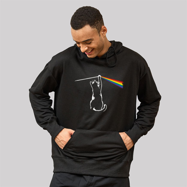 Funny Cat Geek Hoodie